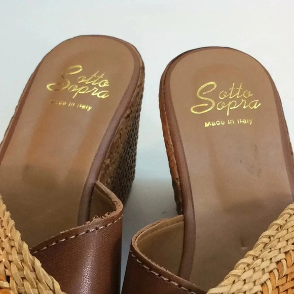 Sotto Sopra Leather Multicolored Platforms Euro 37 - Picture 7 of 8